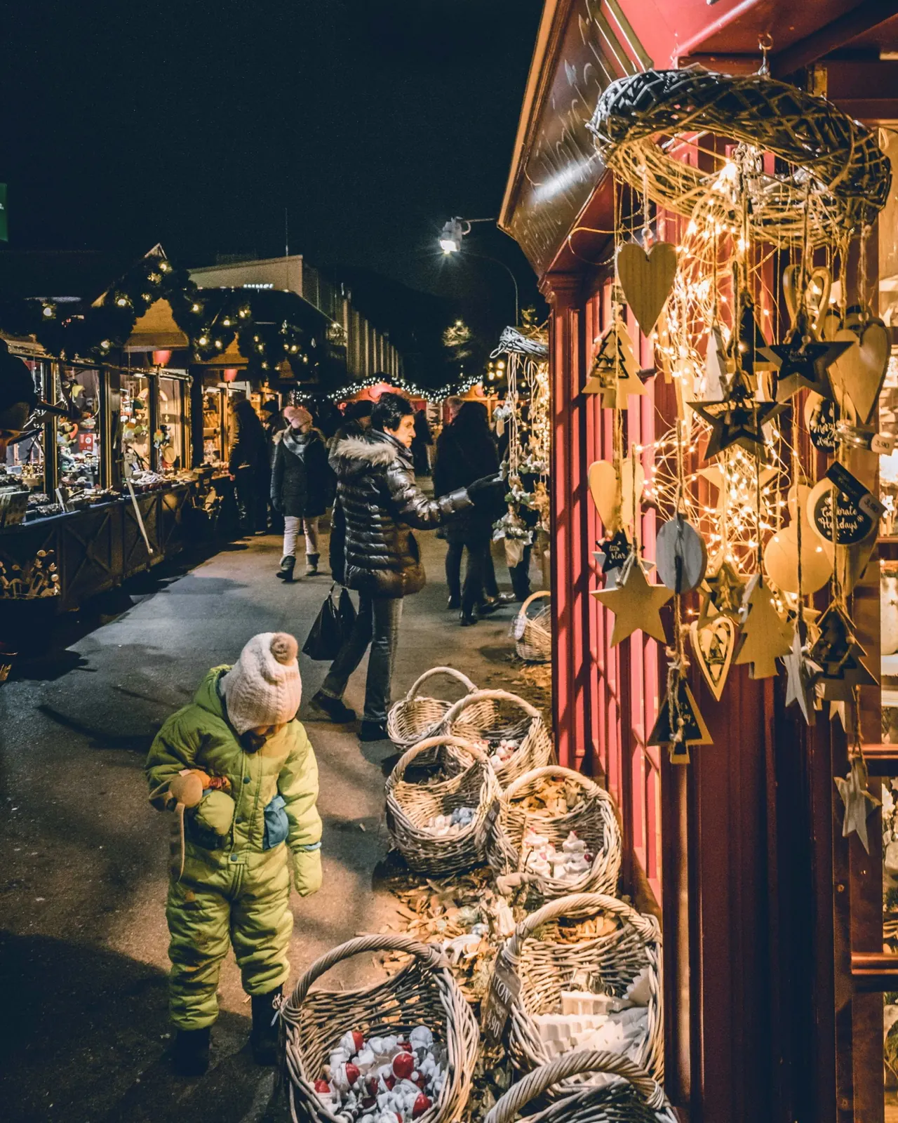 Alpine Christmas market mountain winter escape