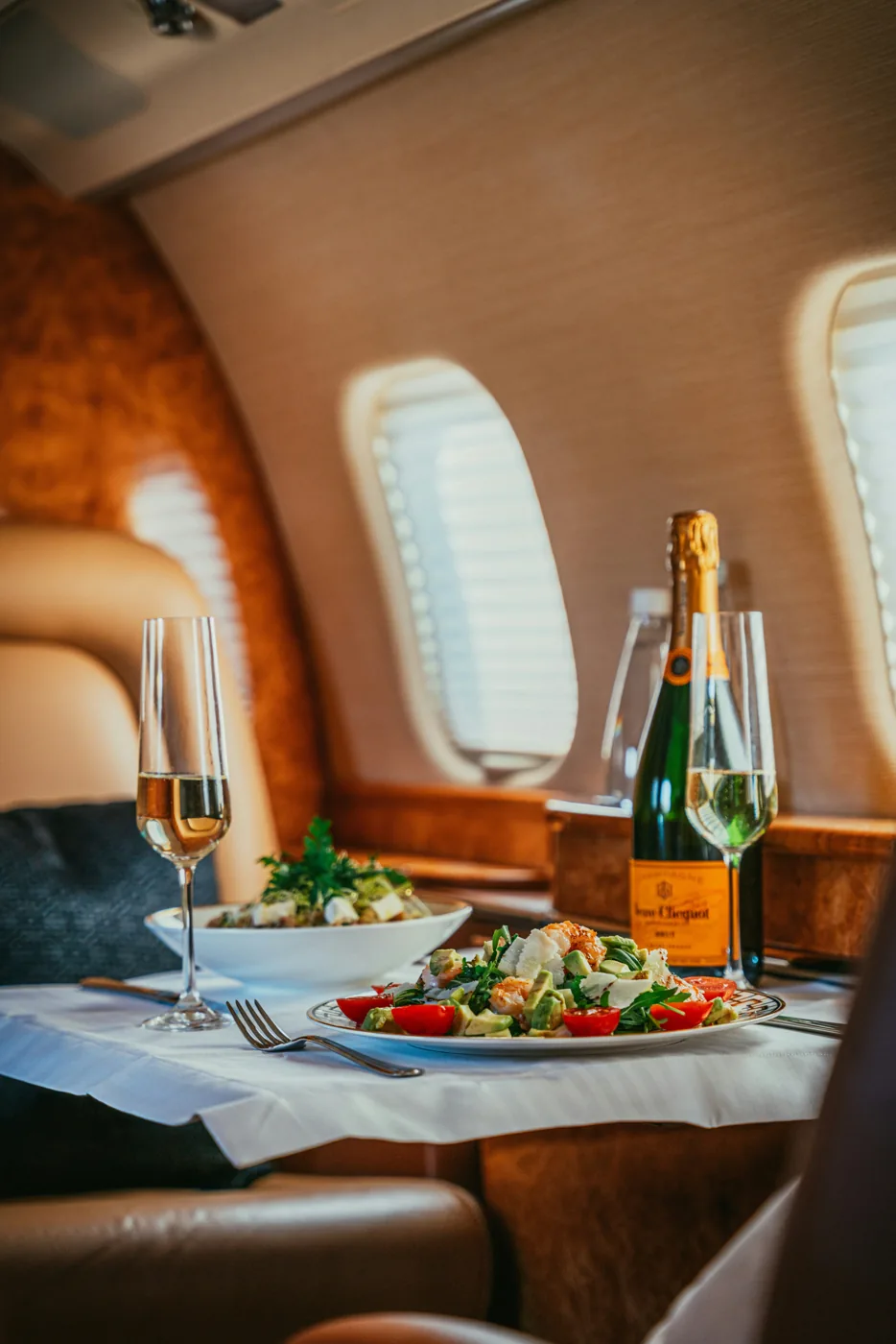 Private jet holidays interior