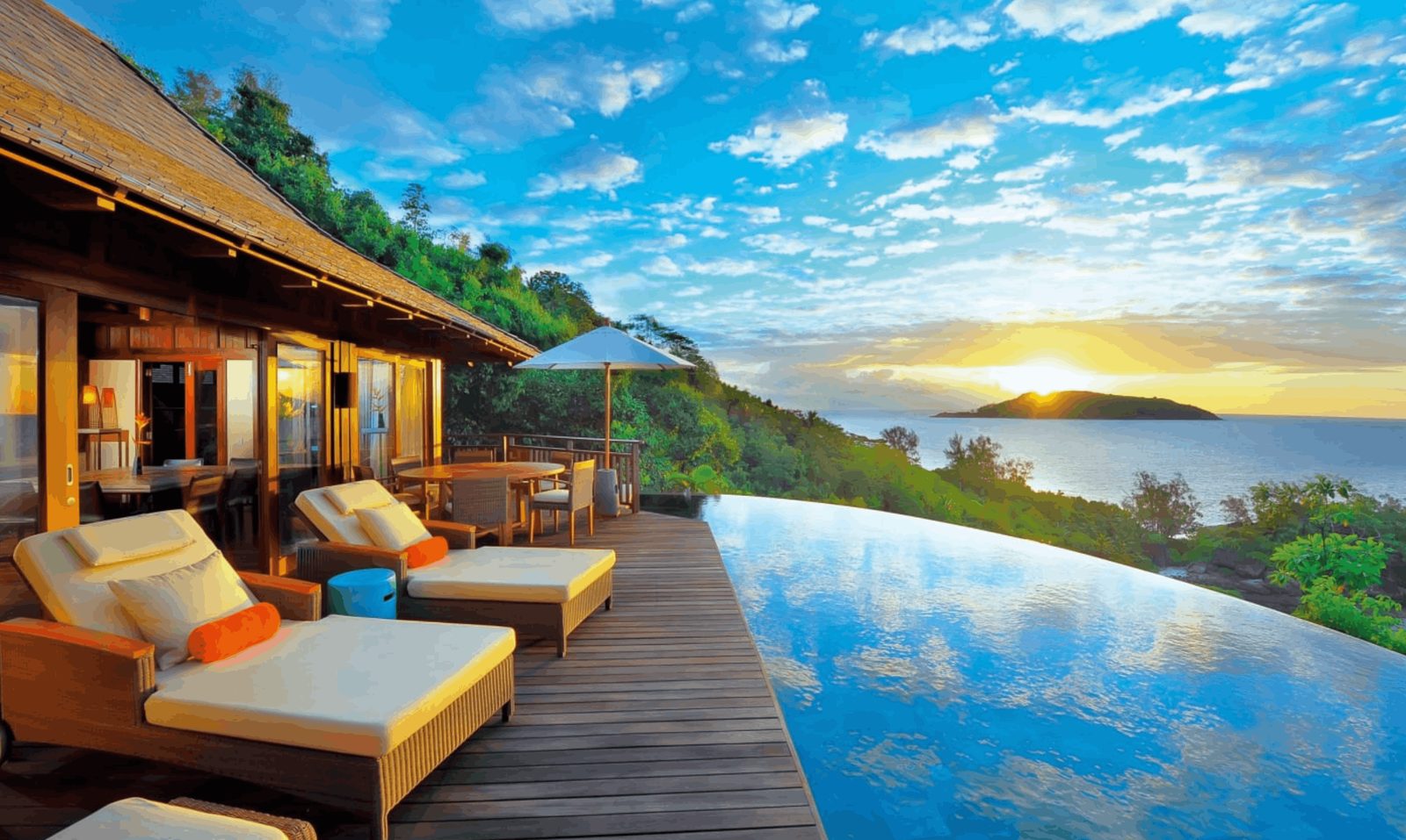 Constance Ephelia resort set between two beaches on Mahé, Seychelles