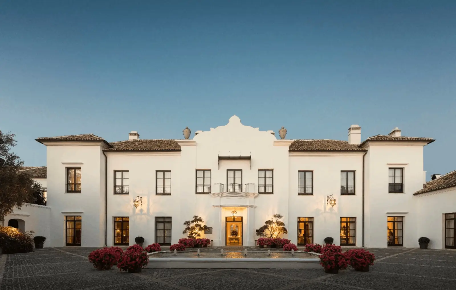 Finca Cortesin, a whitewashed Andalusian country estate in the hills near Casares, Spain