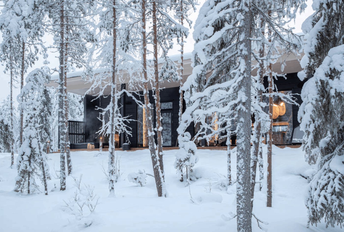Hidden Arctic Cloud forest villa near Rovaniemi in Finnish Lapland