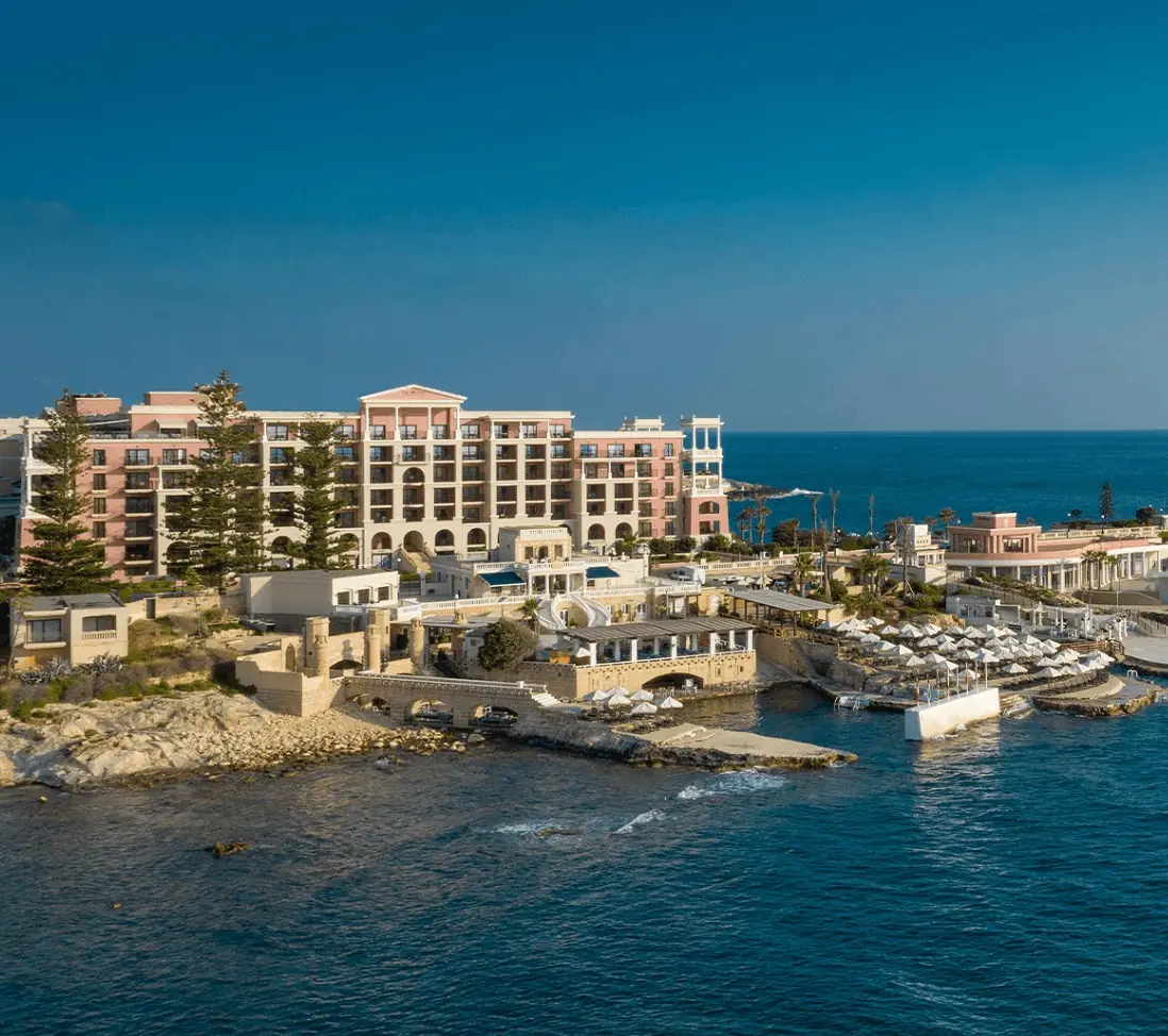 The Westin Dragonara Resort on its private sea-fringed peninsula in St Julian's, Malta