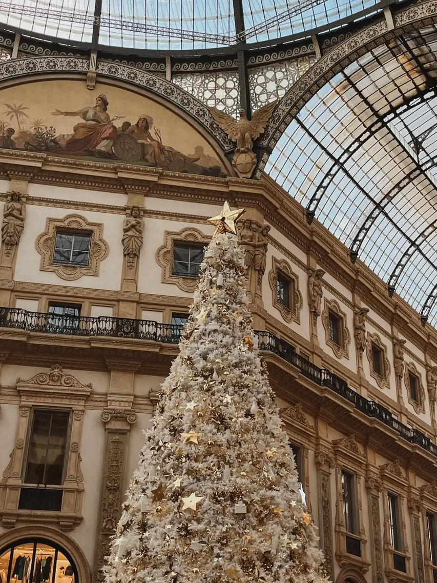 Christmas tree in Milan city centre