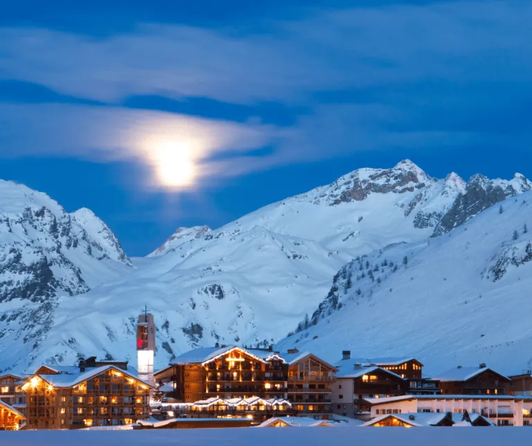 Tignes, France - high-altitude ski resort in the French Alps
