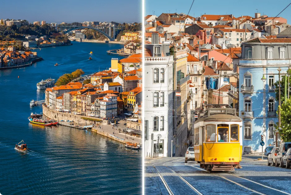 Porto and Lisbon